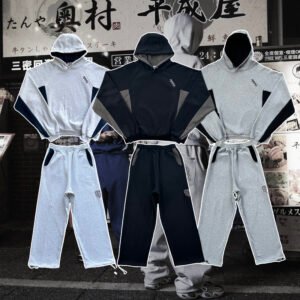 MERTRA Colorblock Sports Suit Hoodie set