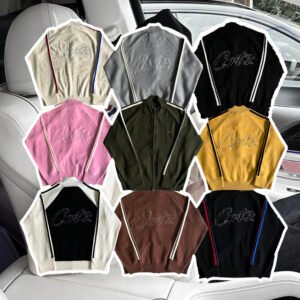 CORTZ Knit zip up fleece Cardigan sweater