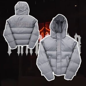 Trapstar jacket Decoded 2022 hooded puffer-GREY