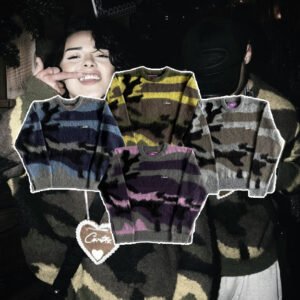 Corteiz Mohair Camo Knitted Jumper